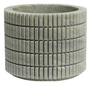 Pixel R2 Decorative Vase in Laguna Green Marble by Bufalini Marmi