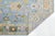 Contemporary Contemporary Modern Oushak Style Hand-Knotted Wool Area Rug in Sky Blue & Pastel For Sale - Image 3 of 12