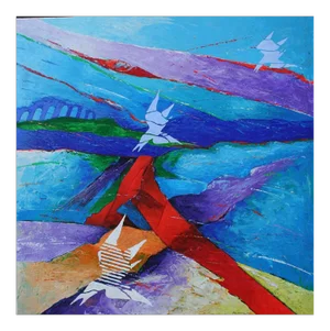 Franco Ferrari - Roman Landscape - Original Painting - 2000s