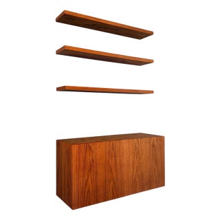 Vintage Teak Wall Unit, 1960s For Sale