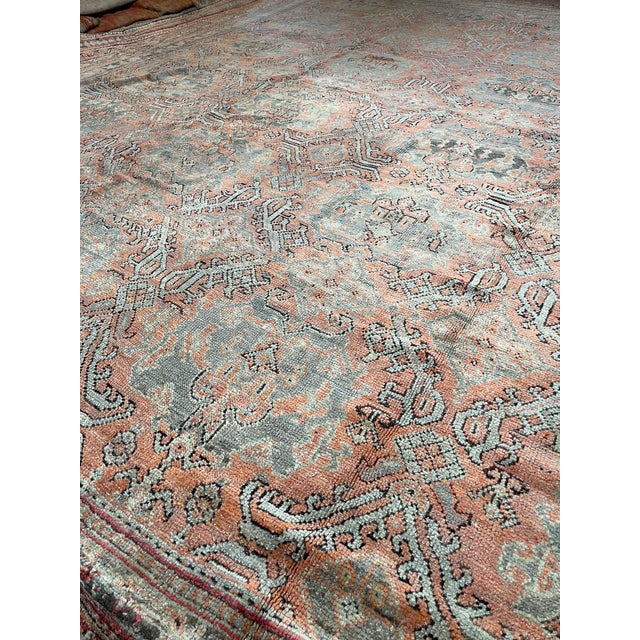 1900 - 1909 Antique Turkish Oushak Rug, Circa 1900 For Sale - Image 5 of 7