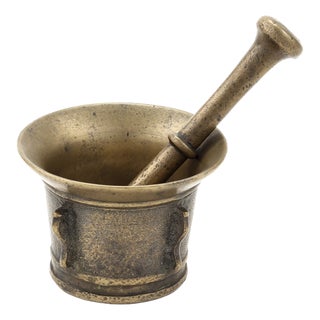 Antique Bronze Mortar, 1850, Set of 2 For Sale