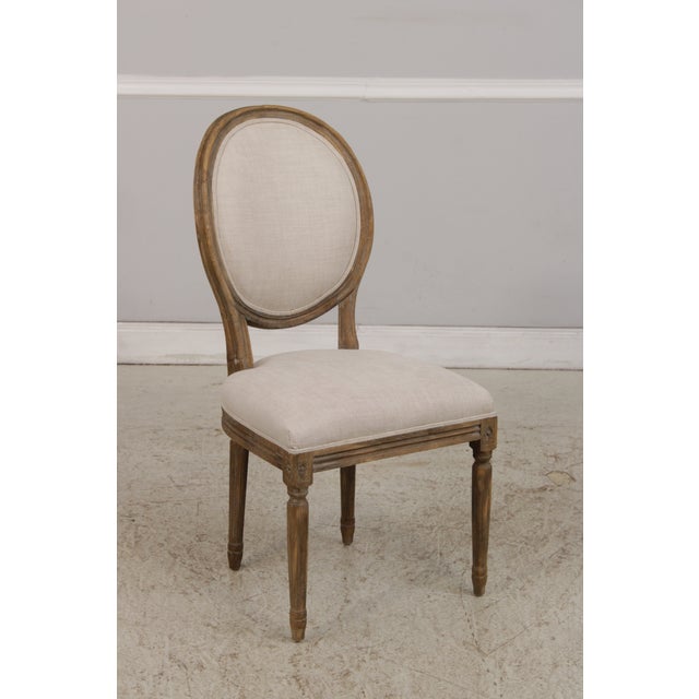 Wood Set of 8 Restoration Hardware Oak Dining Chairs For Sale - Image 7 of 18