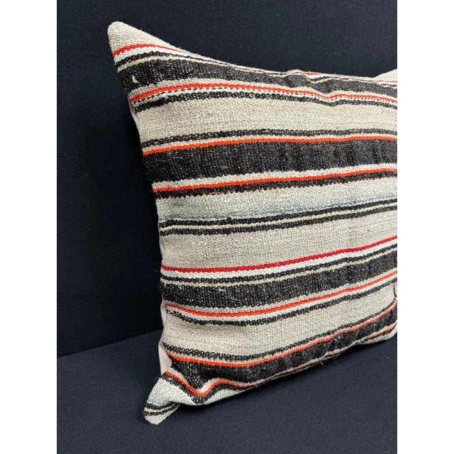 Turkish Hemp Pillow Cushion Natural Beige Dark Brown Pillow Cushion Cover 24x24 #30405 Enhance your home decor with our...
