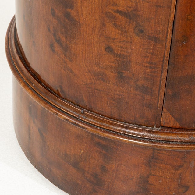19th Century France Empire Brown Wood Pedestal For Sale - Image 9 of 10
