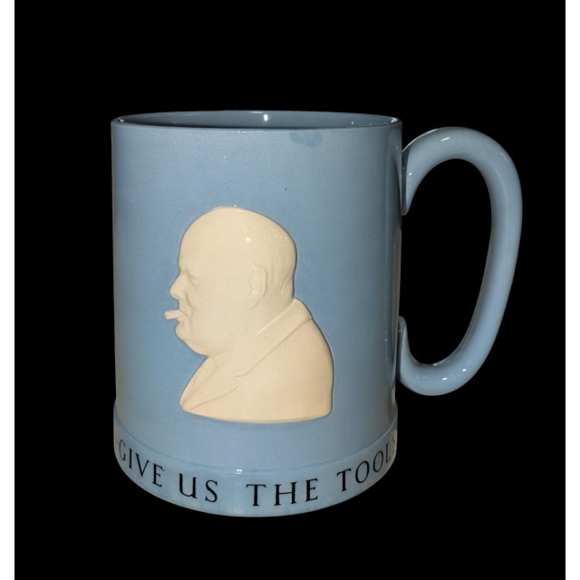 An exceptional and rare piece of mid-century British history, this Wedgwood Queensware Commemorative Tankard is dedicated...