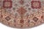 Shabby Chic Tribal Kazak Gray/Beige Wool Round Rug- 9'0''x9'0'' For Sale - Image 3 of 9