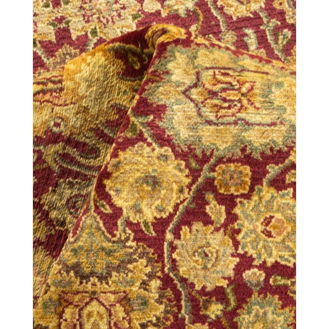 Textile Mogul, One-of-a-Kind Hand-Knotted Area Rug in Purple, 4' 7" x 6' 10" For Sale - Image 7 of 8