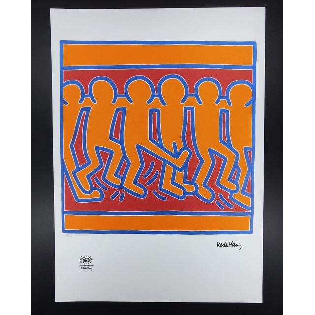 Keith Haring, Figurative Composition, Limited Edition Lithograph, 1990s For Sale - Image 8 of 8