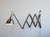 Metal Wall Mounted Scissor Lamp by Midgard 1930s, 1890s For Sale - Image 7 of 14