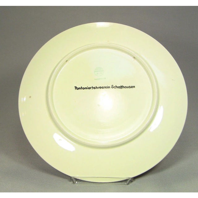 Ceramic Schaffhausen Switzerland Gratitude Charger For Sale - Image 7 of 11