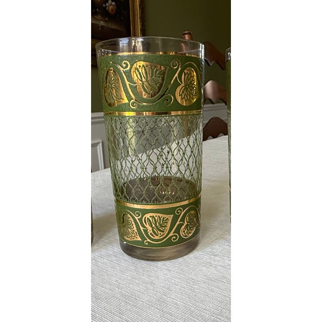 Culver glassware, with elaborate gold decorations, were popular during the mid-20th century. The use of 22-Karat gold leaf...