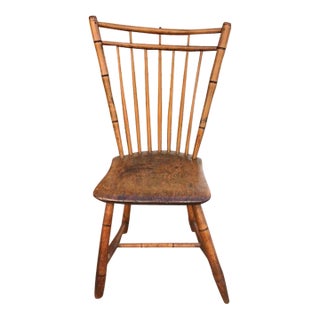 Early 19th Century Antique Birdcage Windsor Side Chair For Sale