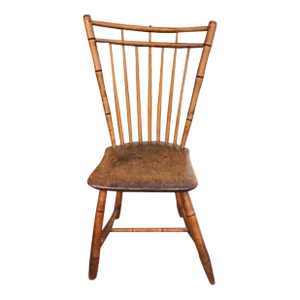 Early 19th Century Antique Birdcage Windsor Side Chair