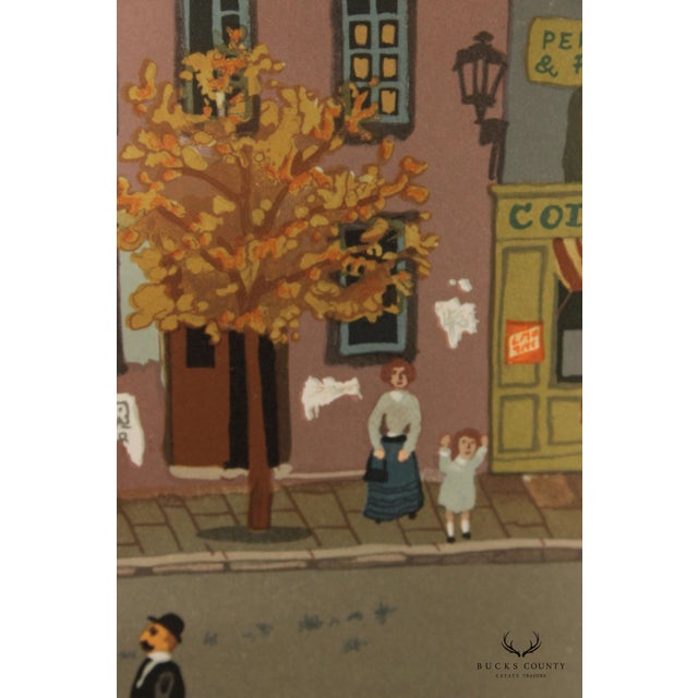 Gray Michel Delacroix 'Marchand de Farine' Framed Numbered Lithograph For Sale - Image 8 of 18