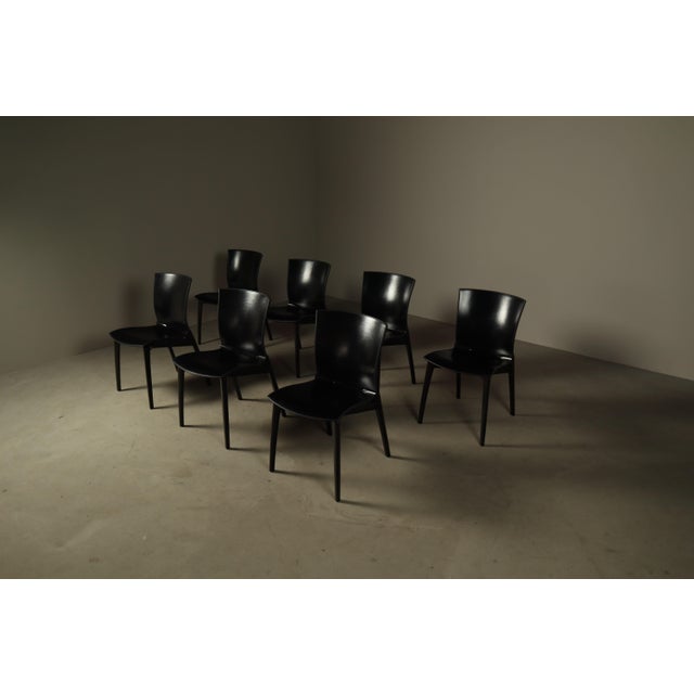 Cos Chairs by Josep Lluscà for Cassina, Italy, 1994, Set of 7 For Sale - Image 17 of 17