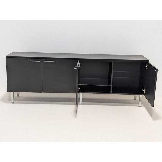 Wood Black Executive Storage Sideboard For Sale - Image 7 of 13