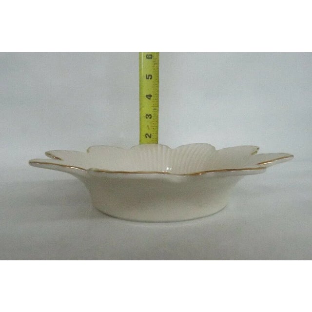 Lenox Lenox USA Meridian Petal Ivory Porcelain Candy Dish For Sale - Image 4 of 11