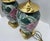 Vintage Chinoiserie Green Ceramic Floral Table Lamps With Brass Bases a Pair For Sale - Image 15 of 18