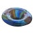 1990s Rainbow Blue Green Red Orange & White Millefiori Murano Attributed Glass Bowl For Sale