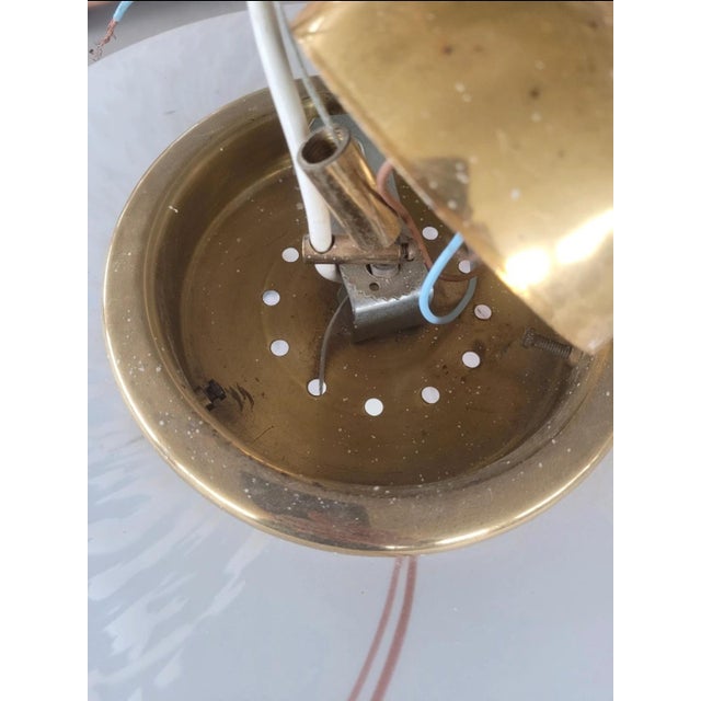 White Murano Glass Ceiling Light from Manifattura Di Murano, 1970s For Sale - Image 8 of 12