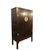 87" Tall Antique Chinese Tapered Cabinet With Large Brass Hardware For Sale - Image 4 of 5