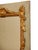 French 1800s Painted and Carved Giltwood Mirror with Cartouche and Floral Motifs For Sale - Image 4 of 9