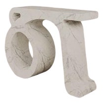 Invisible Gray Marble Prae Console by Esther Knopfler For Sale