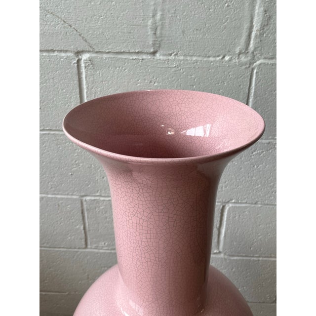 1980s Jaru Crackle Glaze Floor Vase, Ceramic, Post-Modern Style, Usa, 1980s For Sale - Image 5 of 7