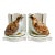 Vintage Nora Fenton Italian Porcelain Quail Bookends - A Pair For Sale