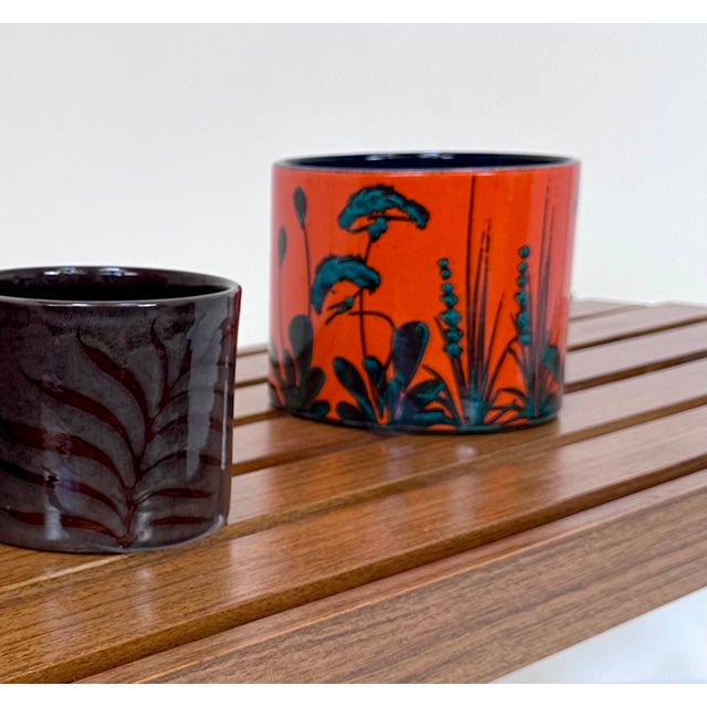 Mid-Century Modern Glazed Ceramic Art Flower Pot from Marei Keramik, 1960s For Sale - Image 3 of 12