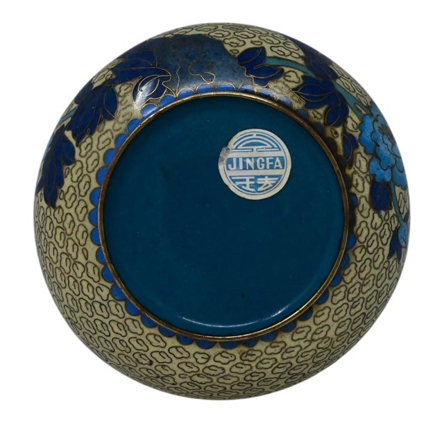 1960s Beijing Jingfa Cloisonné Trinket Trays / Ashtrays - Set of 3 For Sale - Image 12 of 18