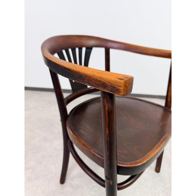 1920s Art Nouveau No. 24 Armchair by Arch. Emanuel Von Seidl for Thonet, 1920s For Sale - Image 5 of 10