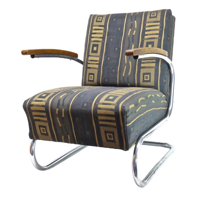 Free Swing Armchair by W.H. Gispen for Mücke Melder For Sale