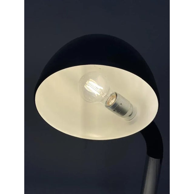 Mid-Century Modern Vintage Office Desk Lamp with Black Painted Metal Screen, Germany Around 1960 For Sale - Image 3 of 11