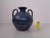 Blue / silver Italian ceramic vase with 2 handles by Mastro Giorgio Umbria. This piece has an attribution mark, I am sure...