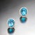 Natural Topaz Diamond Stud Earrings 14k W Gold 6.98 TCW Certified For Sale - Image 10 of 17