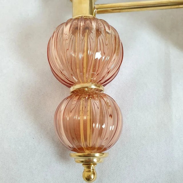 Purple Purple Mid Century Modern Murano Sconces For Sale - Image 8 of 11