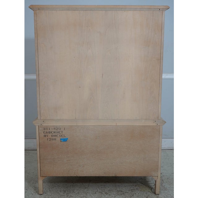 Drexel Cabernet Blanc 2 Door 2 Drawer High Chest For Sale - Image 16 of 18