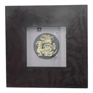 Green Jade “Vase on Phoenix” Shadowbox