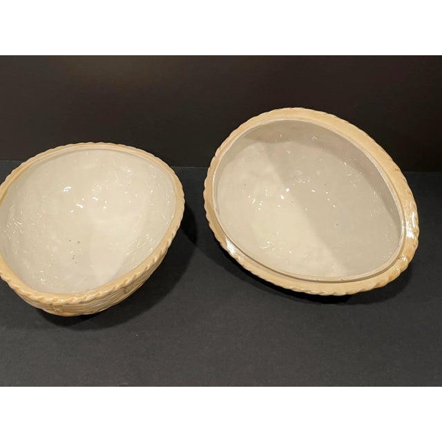 Mid 20th Century Vintage Egg-Shaped Covered Dish For Sale - Image 5 of 6