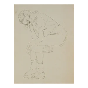 After a Long Day 1940's Ink