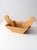 Wood Vintage Bamboo Salad Serving Bowl With Hand Shaped Serving Utensils For Sale - Image 7 of 18