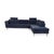 Fabric Osaka Corner Sofa in Blue with Headrests Manual Function from BoConcept For Sale - Image 15 of 16