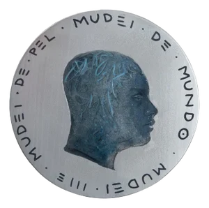 Natasha Lelenco, Currency #265, 2025, Acrylic & Metal Pigments on Wood