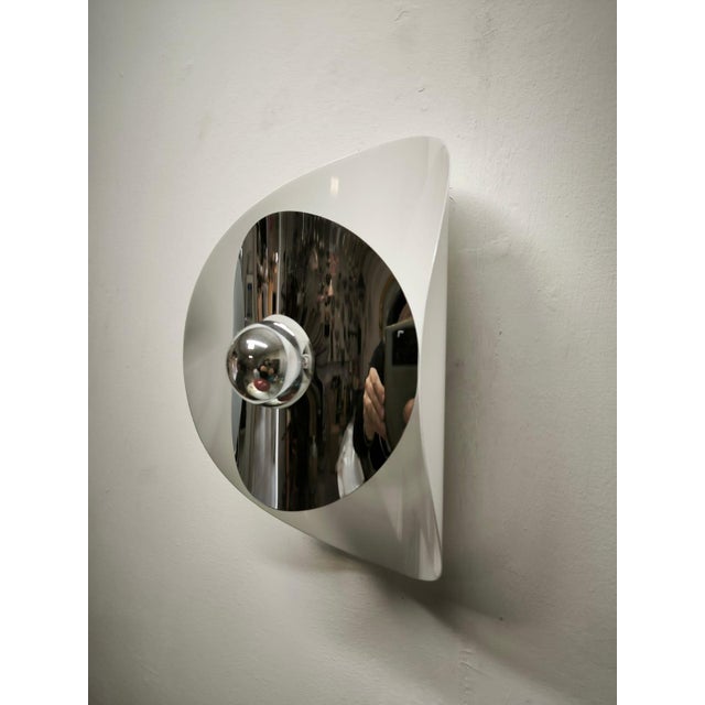 Space Age Wall Light, 1970s, in Flawless conditions. Designed 1970 to 1979 Up to 250V (Europe/UK Standard).The wiring of...