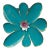 Pat & Andre Juneau Metal Flower Wall Sculpture, Large For Sale