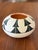 Pueblo Indian Art Signed Santa Clara Pueblo Pottery Bowl by Martha Concho – Black on Cream With Red Interior For Sale - Image 4 of 6