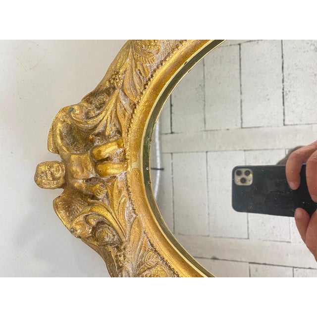 Mirrors in Gilt Resin, 20th Century, Set of 2 For Sale - Image 10 of 16
