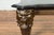 Brown Mid 20th Century Bronze Side Table with Mythological Figures & Black Marble Top For Sale - Image 8 of 12